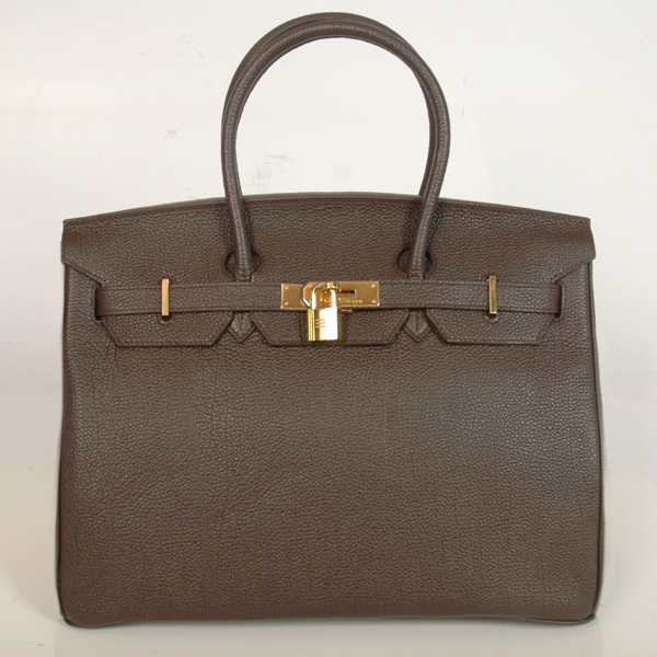 H35DBBJSG Hermes Birkin in pelle togo togo 35CM Testa di Moro (oro)